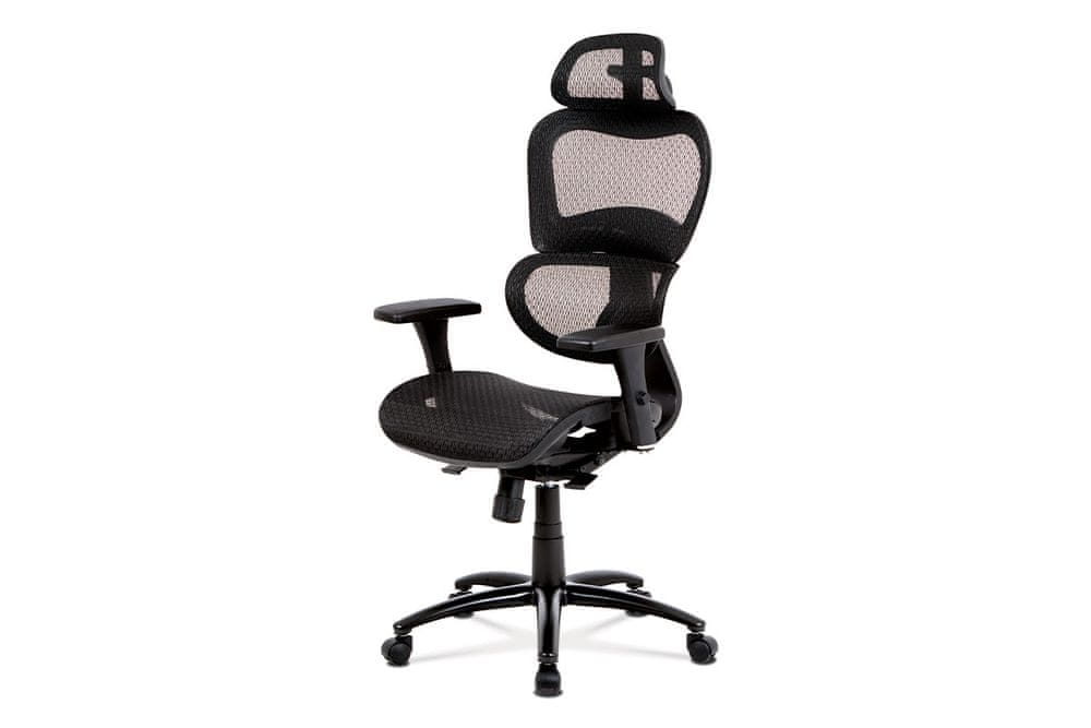 Autronic kancelárska stolička, látka mesh čierna KA-A188 BK